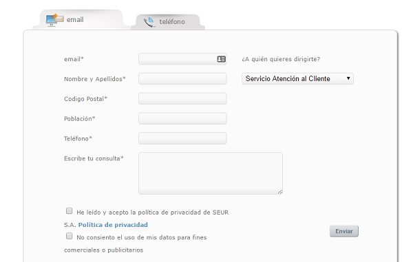 Contacto SEUR
